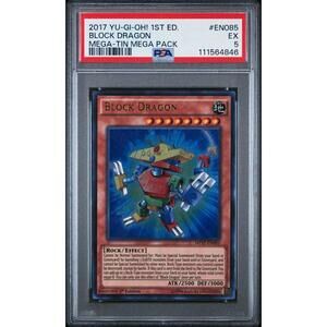 YUGIOH BLOCK DRAGON ULTRA RARE MP17-EN085 1ST EDITION PSA 5